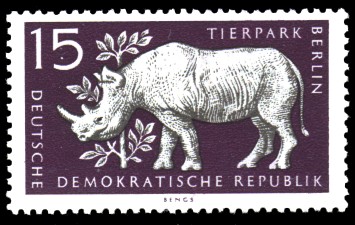 15 Pf Briefmarke: Tierpark Berlin