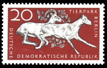 20 Pf Briefmarke: Tierpark Berlin