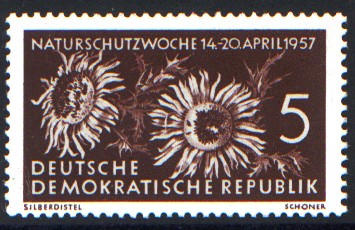 5 Pf Briefmarke: Naturschutzwoche 14-20 April 1957 5 Pf Briefmarke: Naturschutzwoche 14-20 April 1957