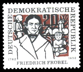 20 Pf Briefmarke: Friedrich Fröbel