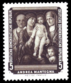 5 Pf Briefmarke: Dresdner Gemäldegalerie 5 Pf Briefmarke: Dresdner Gemäldegalerie
