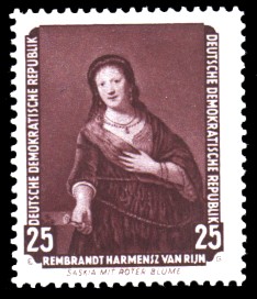 25 Pf Briefmarke: Dresdner Gemäldegalerie