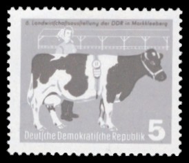 5 Pf Briefmarke: 6. Landwirtschaftsausstellung der DDR in Markkleeberg