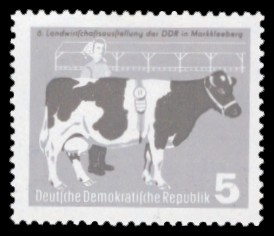 5 Pf Briefmarke: 6. Landwirtschaftsausstellung der DDR in Markkleeberg 5 Pf Briefmarke: 6. Landwirtschaftsausstellung der DDR in Markkleeberg