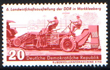 20 Pf Briefmarke: 6. Landwirtschaftsausstellung der DDR in Markkleeberg