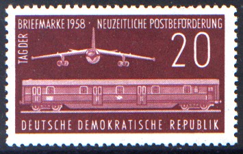 20 Pf Briefmarke: Tag der Briefmarke 1958 20 Pf Briefmarke: Tag der Briefmarke 1958