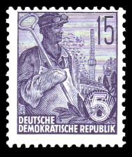 15 Pf Briefmarke: Freimarke Fünfjahresplan