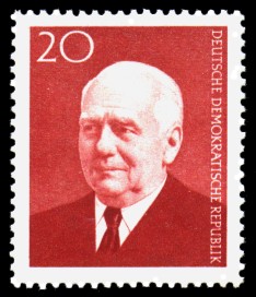 20 Pf Briefmarke: 83. Geburtstag Wilhelm Pieck