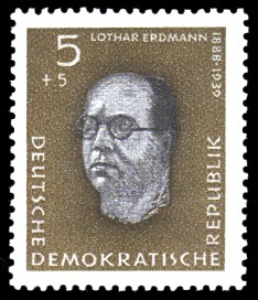 5 + 5 Pf Briefmarke: Antifaschisten, Lothar Erdmann
