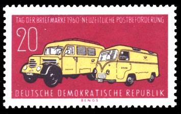 20 Pf Briefmarke: Tag der Briefmarke 1960