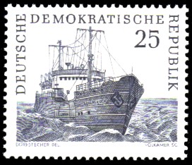 25 Pf Briefmarke: Hochseefischerei der DDR 25 Pf Briefmarke: Hochseefischerei der DDR