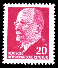 20 Pf Briefmarke: Walter Ulbricht