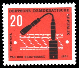 20 Pf Briefmarke: Tag der Briefmarke 1961