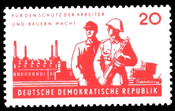 20 Pf Briefmarke: 6 Jahre NVA