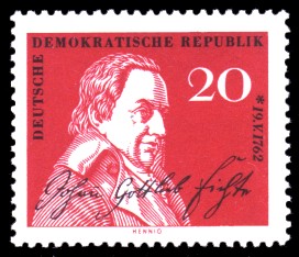 20 Pf Briefmarke: 200. Geburtstag Johann Gottlieb Fichte