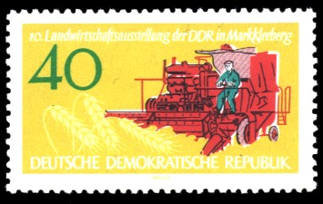 40 Pf Briefmarke: 10. Landwirtschaftsausstellung der DDR in Markkleeberg 40 Pf Briefmarke: 10. Landwirtschaftsausstellung der DDR in Markkleeberg