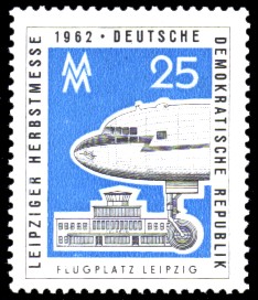 25 Pf Briefmarke: Leipziger Herbstmesse 1962