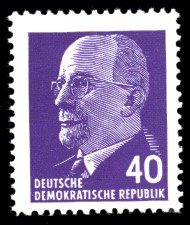 40 Pf Briefmarke: Walter Ulbricht