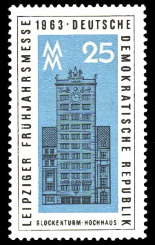25 Pf Briefmarke: Leipziger Frühjahrsmesse 1963 25 Pf Briefmarke: Leipziger Frühjahrsmesse 1963