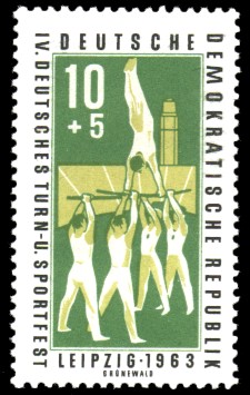10 + 5 Pf Briefmarke: IV. Deutsches Turn- und Sportfest 10 + 5 Pf Briefmarke: IV. Deutsches Turn- und Sportfest