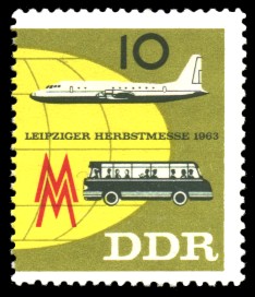 10 Pf Briefmarke: Leipziger Herbstmesse 1963