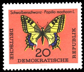 20 Pf Briefmarke: Schmetterlinge 20 Pf Briefmarke: Schmetterlinge