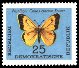 25 Pf Briefmarke: Schmetterlinge 25 Pf Briefmarke: Schmetterlinge