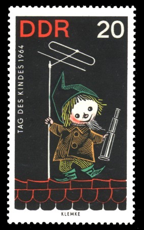 20 Pf Briefmarke: Tag des Kindes 1964