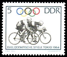5 Pf Briefmarke: Olympische Spiele Tokio 1964 5 Pf Briefmarke: Olympische Spiele Tokio 1964