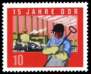 10 Pf Briefmarke: 15 Jahre DDR 10 Pf Briefmarke: 15 Jahre DDR