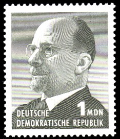 1 MDN Briefmarke: Walter Ulbricht 1 MDN Briefmarke: Walter Ulbricht