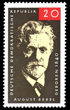 20 Pf Briefmarke: August Bebel 20 Pf Briefmarke: August Bebel