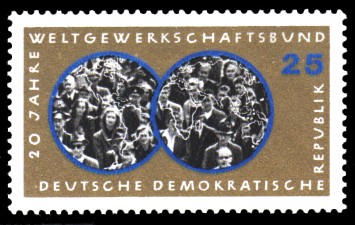 25 Pf Briefmarke: 20 Jahre WGB 25 Pf Briefmarke: 20 Jahre WGB