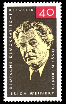 40 Pf Briefmarke: Erich Weinert