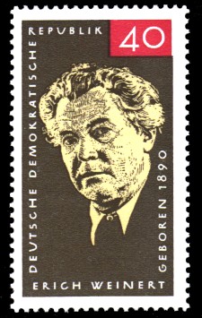 40 Pf Briefmarke: Erich Weinert 40 Pf Briefmarke: Erich Weinert