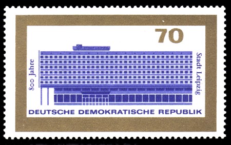 70 Pf Briefmarke: 800 Jahre Stadt Leipzig