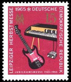 15 Pf Briefmarke: Leipziger Herbstmesse 1965 15 Pf Briefmarke: Leipziger Herbstmesse 1965