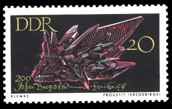 20 Pf Briefmarke: 200 Jahre Bergakademie Freiberg 20 Pf Briefmarke: 200 Jahre Bergakademie Freiberg