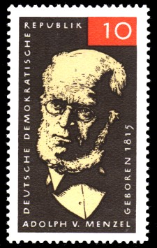 10 Pf Briefmarke: Adolph von Menzel 10 Pf Briefmarke: Adolph von Menzel
