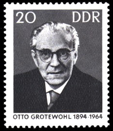 20 Pf Briefmarke: 1. Todestag Otto Grotewohl