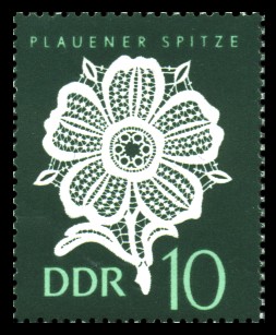 10 Pf Briefmarke: Plauener Spitze 10 Pf Briefmarke: Plauener Spitze