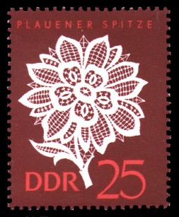 25 Pf Briefmarke: Plauener Spitze 25 Pf Briefmarke: Plauener Spitze