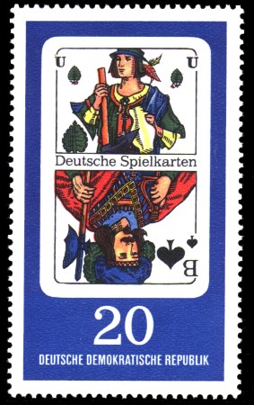 20 Pf Briefmarke: Deutsche Spielkarten