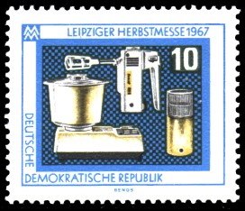 10 Pf Briefmarke: Leipziger Herbstmesse 1967
