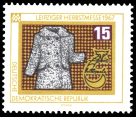 15 Pf Briefmarke: Leipziger Herbstmesse 1967 15 Pf Briefmarke: Leipziger Herbstmesse 1967