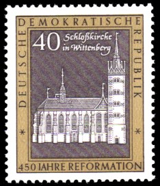 40 Pf Briefmarke: 450 Jahre Reformation