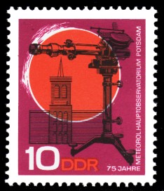 10 Pf Briefmarke: Meteorologischer Dienst 10 Pf Briefmarke: Meteorologischer Dienst
