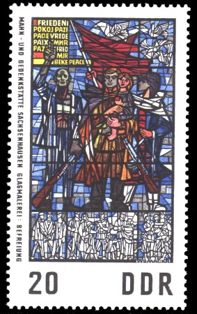 20 Pf Briefmarke: Glasmalerei 20 Pf Briefmarke: Glasmalerei