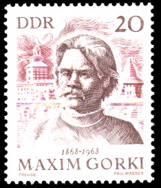 20 Pf Briefmarke: 100. Geburtstag Maxim Gorki