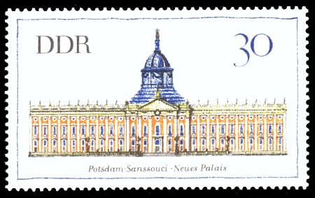 30 Pf Briefmarke: Bedeutende Bauwerke 30 Pf Briefmarke: Bedeutende Bauwerke